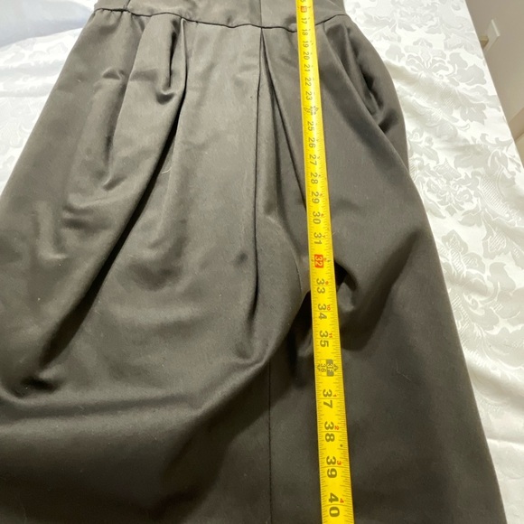 Vintage AJ Bari Dress 80s 90s Dark Pewter Color Dress Size 8 - Picture 9 of 11